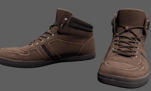 Modern Shoes Old Boots 3d model