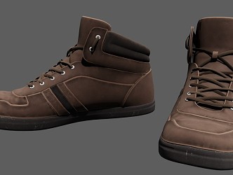 Modern Shoes Old Boots 3d model