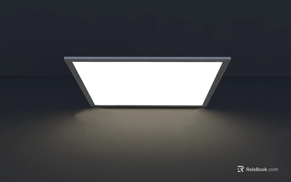 Slim Square LED Ceiling Light With Bright Even Illumination For Home Interior 3d model 