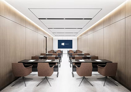 Modern Meeting Room Meeting Table and Chair 3d model