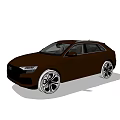 Brown Audi Wagon Car With Modern Design And Sporty Wheels