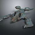 Futuristic Sci fi Mechanical Device With Metallic Structure Blue Glowing Components And Detailed Mechanical Arms