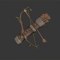 Bow and Arrow CG Bow and Arrow Cartoon Bow and Arrow Cartoon Bow Animation Bow and Arrow stylized bow 3d model