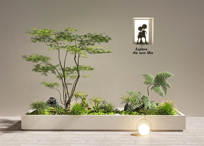 indoor landscape courtyard landscape sketch garden landscape plant landscaping 3d model