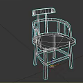 Wooden Leisure Chair with Armrests and Backrest Modern Simple Design for Comfortable Relaxation