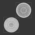 Decorative Ceramic Bowls With Black White Floral Patterns And Blue Intricate Designs