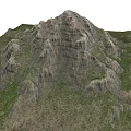Scenic Mountain Landscape with Rocky Peaks Lush Green Vegetation and Natural Terrain