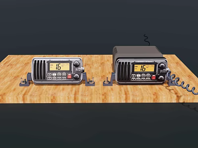 Car radio station 3d model Car radio station 3d model