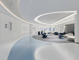 Modern Reception Area Company Office Training Institution Rest Area Waiting Area Reception Room Company Reception Room Rest Area Staff Rest Area 3d model