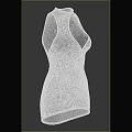 Stylish Brown Sleeveless High Neck Fitted Dress For Modern Women