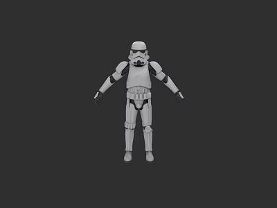 Iconic White Stormtrooper Armor With Classic Design And Protective Battle Gear 3d model