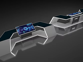 Modern all-in-one console 3d model