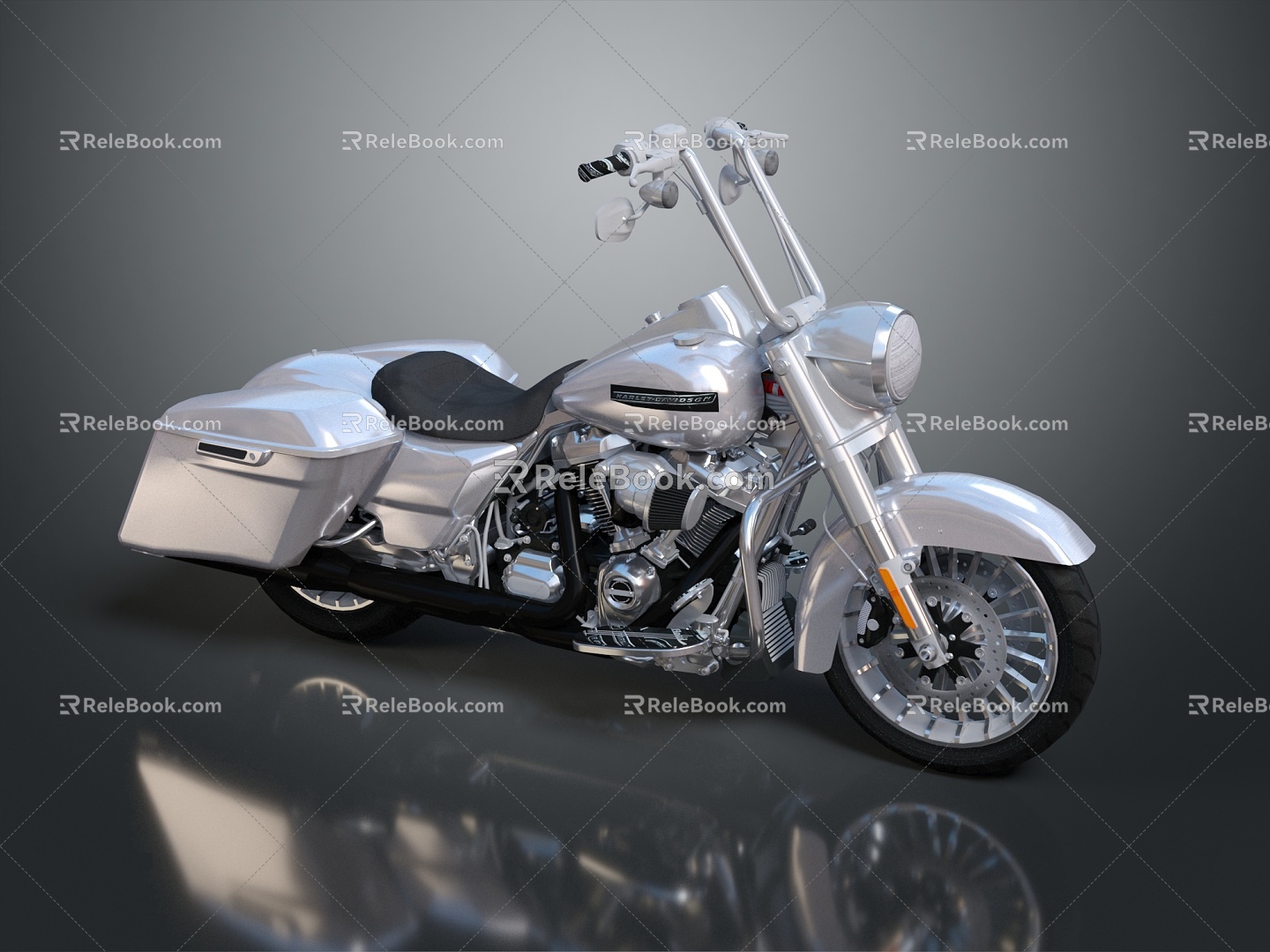 Modern motorcycle science fiction motorcycle two-wheeled motorcycle 3d model