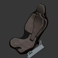 Modern Single Chair With Leather Upholstery Ergonomic Design And Sleek Metal Frame