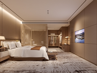 Hotel Rooms Modern Rooms 3d model