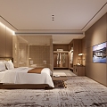 Hotel Rooms Modern Rooms 3d model