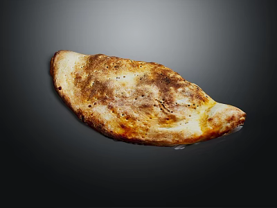 Perfectly Baked Golden Brown Stuffed Turnover With Flaky Crust Crispy Surface And Savory Fillings 3d model