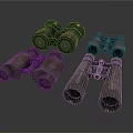 Vintage Military Binoculars Classic Weapon Equipment For Collectors