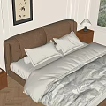 Double bed 3d model
