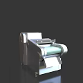Electric Food Slicer Kitchen Appliance With Conveyor Belt Stainless Steel Body Modern Design For Food Processing