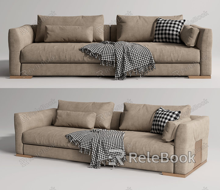 Modern double sofa model