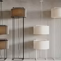 Modern combination lamp chandelier floor lamp table lamp 3d model