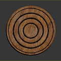 Wooden Furniture Stool With Multi Layered Carved Design And Claw Feet Base