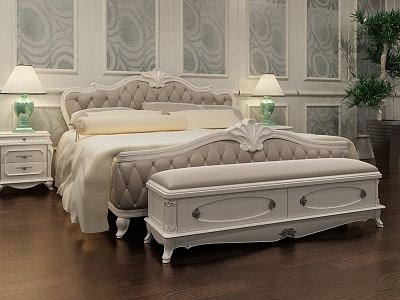 European background double bed model