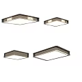 Modern Square Ceiling Lights with Decorative Frames and Multiple Sizes for Home Interiors 3d model