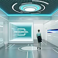 Science and Technology Sense Innovation Studio 3d model