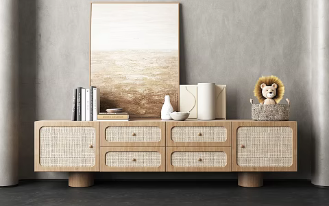 Silent TV Cabinet 3d model