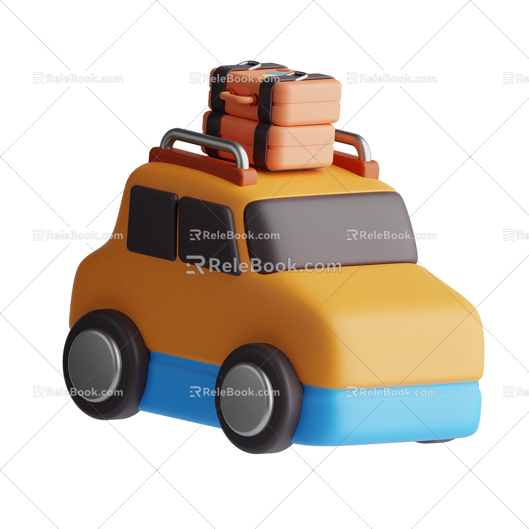 Car Toy Car Cartoon Car Vehicle 3d model