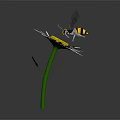 Modern mechanical bee machine bee mech bee 3d model
