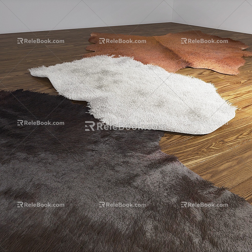 Carpet Animal Carpet Fur Carpet Shape Carpet Nordic Carpet Leather Carpet Animal Fur Carpet 3d model