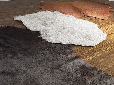 Carpet Animal Carpet Fur Carpet Shape Carpet Nordic Carpet Leather Carpet Animal Fur Carpet 3d model