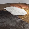 Carpet Animal Carpet Fur Carpet Shape Carpet Nordic Carpet Leather Carpet Animal Fur Carpet 3d model