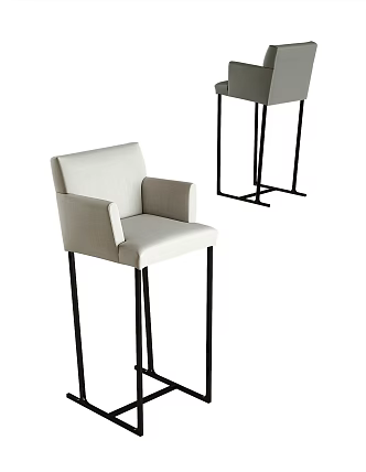 Modern Bar Chair 3d model
