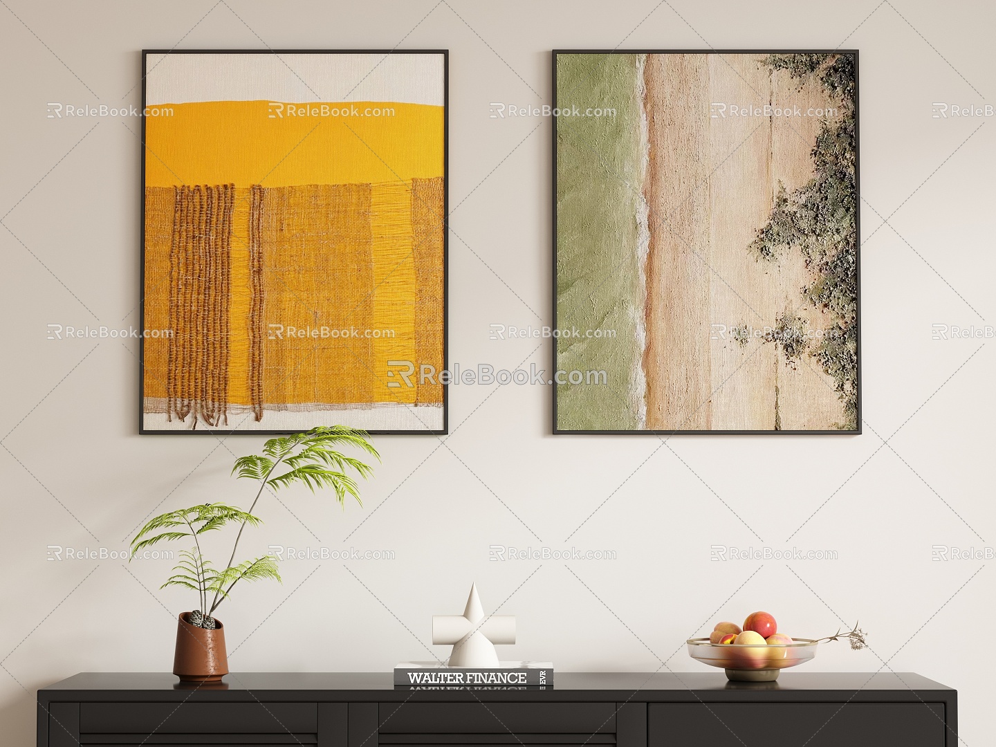 Quiet Wind Decorative Paintings 3d model