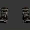 Brown Leather Boots With Buckles Laces White Sole And Red Tag For Daily Use