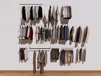Clothes Clothing Cloakroom Ornaments Wardrobe Ornaments 3d model