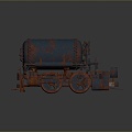 vintage train steam train train carriage locomotive head steam car carriage train modern vehicle 3d model