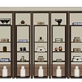 Chinese Style Display Cabinet Chinese Style Display Rack Display Cabinet Storage Rack Decorative Rack 3d model