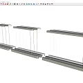 Modern Long Linear Pendant Lights In Black And White Design For Interior Decor