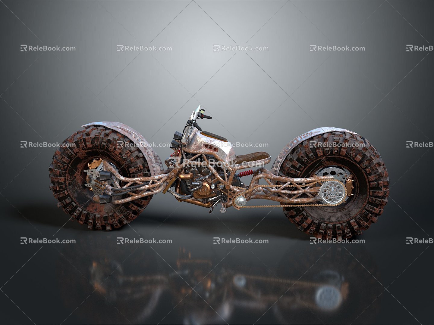 Motorcycle Two-wheeled Motorcycle Cross-country Motorcycle Road Race Motorcycle Motor Vehicle Transport 3d model