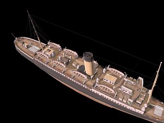 Modern Warship Cruise 3d model