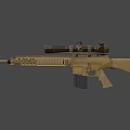 semi-automatic sniper rifle 3d model