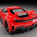 Ferrari 488 Pista Car Luxury Car Racing sports car 3d model