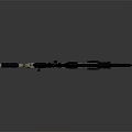 Modern Tactical Sniper Rifle With Scope Tan Black Finish And Precision Design