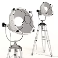 Vintage Metal Floor Lamps With Tripod Base And Round Shade For Living Room Decorative Lighting