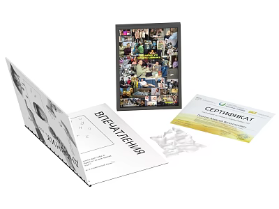 Open Technical Book BIFILATECNIKA With Illustrated Pages And Certificate Document 3d model